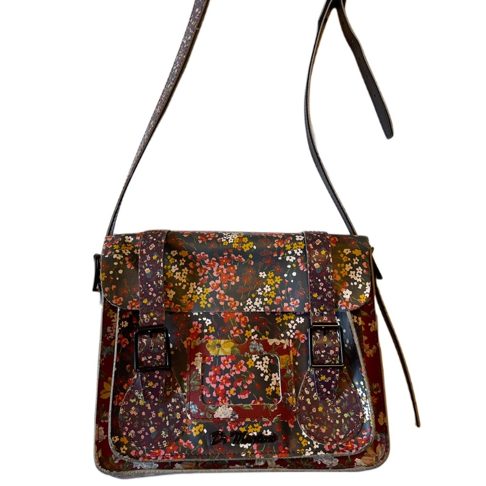Doc Marten leather floral purse